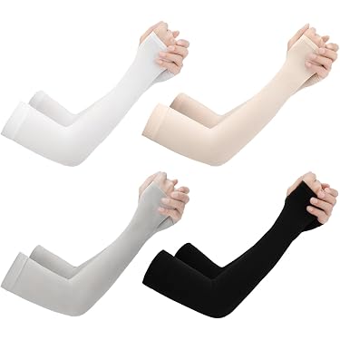 Set Coprigambe E Maniche Legand Invernali, Bianco, In Acrilico Morbido Con Dettagli A Peluche, Stile Carino - 3
