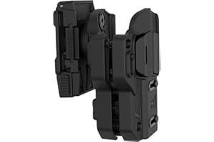 OMITAC Fondina universale in polimero con clip da cintura regolabile a 360°, fondina tattica OWB per oltre 200 pistole popolari a grandezza naturale, compatte e semiautomatiche