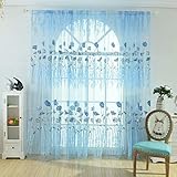 De múltiples funciones: Draperies se puede colgar por separado, o disponer en pares, con cortinas, cenefa. Una elección perfecta para baños, cocinas, sótanos, tiendas de café, ropa o cualquier ventana