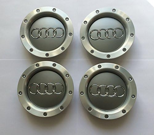 Set of 4 Audi Alloy Wheel Badges Central Hub Caps 146 mm 8D0601165 K A2 A4 A6 S6 RS6 TT and other models