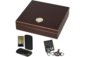 Humidor - Geschenkset Polymerbefeuchter, Cutter, Feuerzeug inkl. Lifestyle-Ambiente Tastingbogen