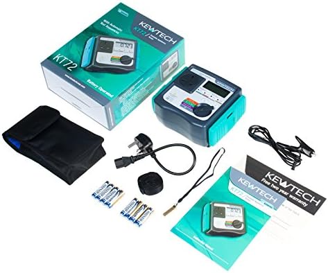 Kewtech KT72 Manual Hand Held PAT Tester, battery operated