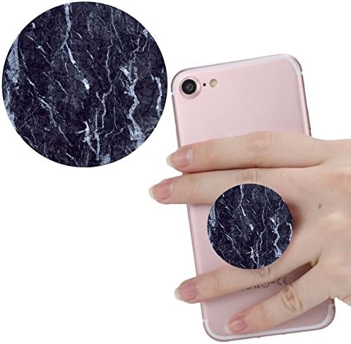Expanding Stand and Grip for Smart phones and Tablets,pop Multi-function Mounts and Mount cellular phone Holder socket Collapsible White black marble