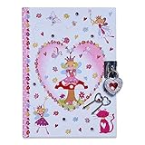 CON NUEVO CANDADO Y LLAVES. Este diario infantil con candado en forma de corazón con joyas brillantes tiene dos llaves. DIMENSIONES: 18,5 x 12 x 3 cm.