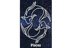 Pisces: Zodiac Signs Gift, Horoscope, Journal, Notebook, Diary, Pad, Daybook, Textbook, Handbook, Workbook, Dailybook, Album, Essay, Note (100 pages, Hand Writing, 6” x 9” in)