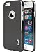 Produktbild iPhone 6 6S Fall, Joah [Leder Bumper Slim] Apple iPhone 6 6S (11,9 cm) Apple iPhone 6 11,9 cm Case [Leder schwarz transparent] Slim Fit Skin Cover [dämpfenden] TPU Bumper iPhone 6 Case [Made in Korea] (Leder schwarz)
