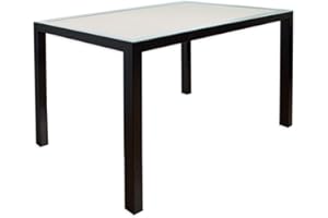 El Herrero Mesa de forja para Salon, Cocina o Jardin. Mesaa de Centro. 120x70 Regulable a Doble Altura. Ideal para Ropa Camilla y para Brasero.Comedor Linea Recta. Nacional