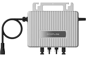 Powerness® EcoFlow Stream Mikro-Wechselrichter 800W, Intelligenter WLAN-Solarwechselrichter für Balkonkraftwerke, für 2 Solarpanels, IP67 wasserdicht, MPPT-Technologie, App-gesteuert (0% MwSt)