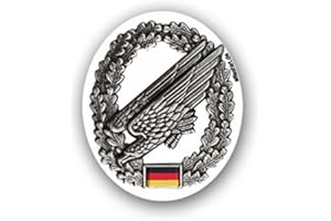 ‎COPYTEC Aufkleber/Sticker Fallschirmjäger Barettabzeichen BW Reservist 7x6cm A1101