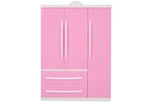 ZERODIS Accessori per Mobili per Bambole, Armadietto per Case delle Bambole in Miniatura Armadio Simulazione Modello Puntelli Accessori Giocattoli Giocattolo Cognitivo per 3 4 5 6 7