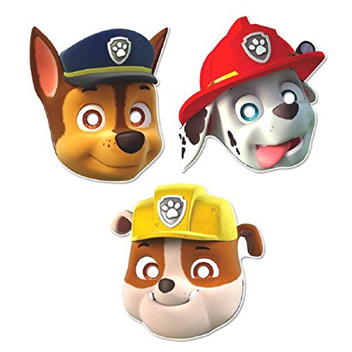 8 Pappmasken „Paw Patrol“