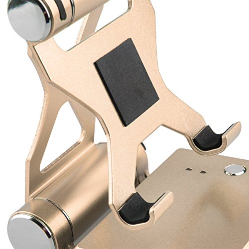 ULTRICS® Einstellbare Aluminium Handy Stand mit 10000mAh Dual USB Powerbank, 270 Grad Drehen Multi Betrachtungswinkel Handy-Standplatz, Desktop-Lade-Dock für iPhone iPad Samsung Galaxy Sony Xperia HTC LG iPod Nokia Tablet für Home Office Küche - 6
