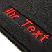 Produktbild Auto Fußmatten 1K / 5K Velour, Bestickt mit Individuellen Text, 4-teilig, Rot