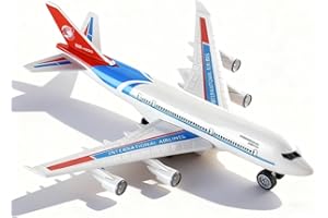CLKDPNO AirPlane Toys- Metal Plane Pull Back Plane Toys - Diecast Aeroplane Model Vehicles Airplanes Age 2+ for Boys & Girls, Aeroplane Easy to Play Christmas & Birthday Gifts