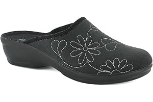 inblu Femme Chaussons d'hiver Flexibles et Légers Feutre avec Cœur, 35/41