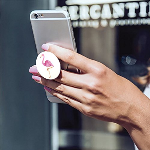 Pack Multi Funci  n agarre KAWI FLAMENCO soporte para smartphones  tablets  tel  fono m  vil o Ipad   Pop Clip para el coche  Dise  os   nicos  Pegamento nano Premium 3M 