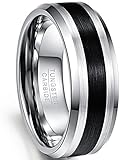 partnerringe silber schwarz Ein gemütlicher Schmuck: Das ist der Nuncad Herren Ring aus Wolframcarbid, dabei wird eine Schmuckbox verschenkt!