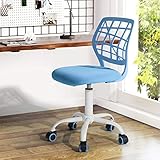 Fanilife Bureau Chaise Réglable Conception Enfants Ordinateur Siège Bureau Tâche Chaise Pivotante Sans Bras Enfants Étude Chaise Bleu