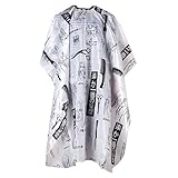 Barber Gown - TOOGOO(R) Hair Salon Cape Haircut Barber Gown Hairdressing Apron Hairdressing Supplies Black+White