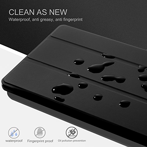 ELTD Huawei Mediapad M3 8.4 Hülle Case – Ultra Schlank Smart Cover Tasche Schutzhülle Case für Huawei Mediapad M3 8.4 mit Standfunktion, Schwarz - 4