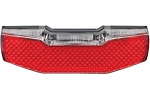 AXA Blueline Rear 50 mm - Feu arrière pour vélo électrique - Connexion 6-12 V - Homologation StVZO - Rouge