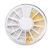 CY-buity Mini Silver Gold Color Diy Nail Art Beads Balls Pearls Tips Decorations Wheel
