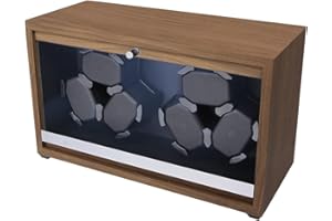 AUMIN Watch Winder, Automatic Watch Winder Box For 6 watches with 4 modes,Quiet Motor,Blue LED, Suitbale for Automatic Watches storage Present