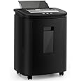 Bamboosang Auto Feed Paper Shredders: 150-Sheet Micro Cut Heavy Duty Paper Shredder Security Level P-4 Quiet Paper & Credit Card Shredder for Home, 40 Minute Continuous Run Time with 25L Pullout Bin