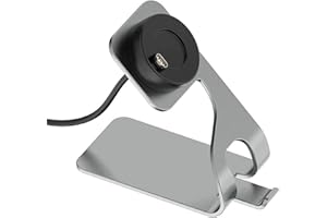 AWADUO Metall Anti-Rutsch Desktop Base Stand für Garmin Venu 3/Venu 3S/Vivoactiv 5 mit Ladedock-Kabel, Ersatz Smart Watch Dock Stand Station (grau)