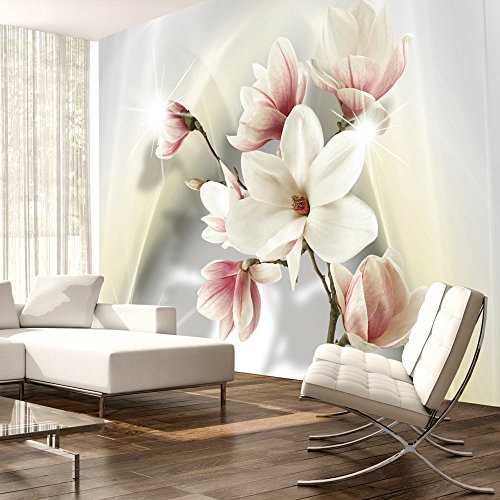 FOTOTAPETE 350x245 cm - VLIES TAPETE PREMIUM - PROFI QUALITÄT - 3 Farben zur Auswahl - Top moderne Wanddeko - Wandbilder XXL - Riesen Wandbild - Top Design Tapete - Neue exklusive Edition mit noch besser Druckauflösung - Deutsches Premium Vlies - Blumen b-A-0201-a-d