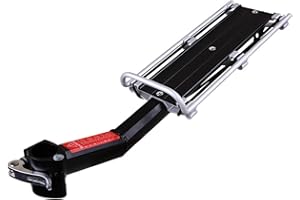 COJJ-Porte-bagages de vélo - Porte-bagages arrière - Fixation rapide - Réglable - En aluminium - Convient pour VTT, vélos de route, vélos pliants