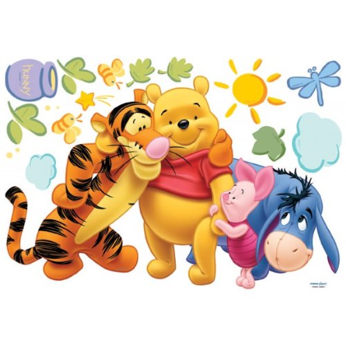 Winnie the Pooh & Friends – Kinder Wandaufkleber Home Kunst Deko Wandtattoo - 3