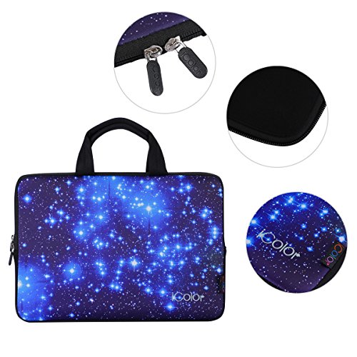 iColor Netbook- und Chromebook- Tasche Notebooktasche Laptoptasche Schutzhülle für Größe 11,6 12 12,1 Zoll) mit Tragegriff - 3