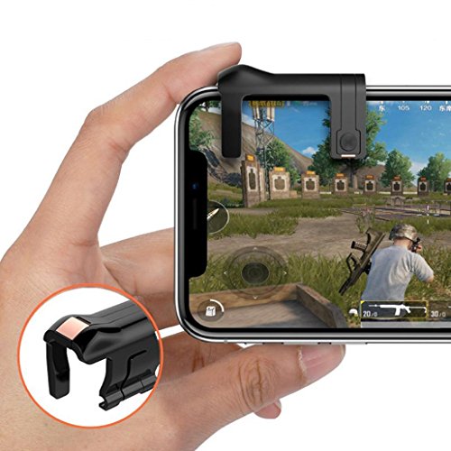 Bescita 1 Paar Mobile Game Controller Sensitive SchieÃŸen und Ziel Tasten Gaming Trigger Fire Button Griff fÃ¼r L1R1 Shooter Controller PUBG Smartphone (A)