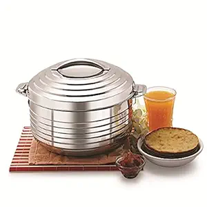 WARMEO Fortuner Stainless Steel Casserole, 1000 ml, Silver