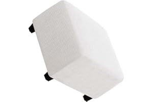 AQIGR Copri Pouf Quadrato 50x50/60x60/80x80 Copertura Ottomana Quadrata, Copripouf in Jacquard, Copripouf con Fondo Elastico, Traspirante e Morbido Elastico per Sgabello Protettivo