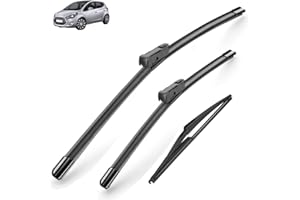 AUTOZONEA Set tergicristallo anteriore e posteriore per Hyundai IX20 2010-2020 2011 2012 2013 spazzola tergicristallo rivestita 26"+14"+12"(Left hand drive)