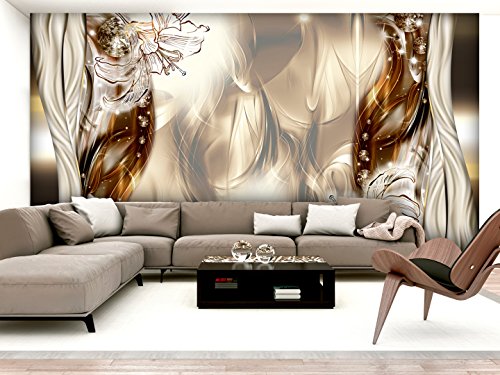 Vlies Fototapete 500×280 cm – 3 Farben zur Auswahl – Top – Tapete – Wandbilder XXL – Wandbild – Bild – Fototapeten – Tapeten – Wandtapete – Abstrakt Blumen Lilien a-C-0041-a-b - 3