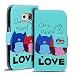 Produktbild Samsung Galaxy S6 Muster Hülle, Conie Mobile Handytasche Bookstyle Schutzhülle Motiv Bilderhülle Wallet Tasche, PU Leder Tasche