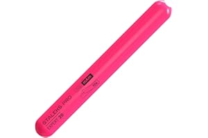 Staleks Pro Expert Base de acero inoxidable y madera para limas desechables reemplazables adhesivas y de funda (ACRILICA ROSA)
