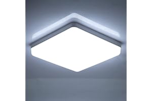 CANMEIJIA Lampy sufitowe LED, 36 W, oświetlenie łazienkowe, sufitowe, 6500 K, 3540 lm, światło dzienne, białe, super jasne, nowoczesne, kwadratowe, kuchenne, sufitowe, do salonu, sypialni,