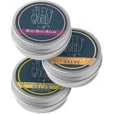 Herbal Balms Gift Set for Skin Irritations, Scratches, Bites, Relieves Rashes, Dry Skin, 3 x 100ml 100% Natural, Cruelty Free
