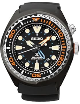 Seiko Herren-Armbanduhr XL Kinetic Diver Chronograph Quarz Plastik SUN023P1