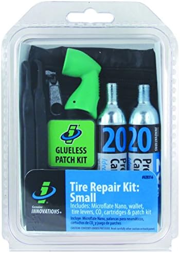 Genuine Innovations Unisex Co2 Inflation Wallet Tyre Repair Kit, Multi-Coloured, One Size