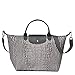 Produktbild Longchamp Le Pliage Collection Croco Tasche mit Schulterriemen Grau Größe Medium