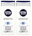Produktbild Nivea Herren- Sensitiv Dusch- Gel für Körper Gesicht & Haar (Packung von 2) 250ml jedes