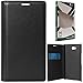 DMG Dotted Finish Premium PU Leather Flip Cover Case for Reliance LYF Wind 4 (Black) RS.299.00