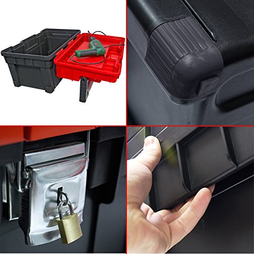 Kunststoff Werkzeugkoffer HD Box Trophy 2 Plus, 80×35,5cm Kasten Werzeugkiste Sortimentskasten Werkzeugkasten Anglerkoffer - 3