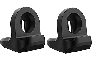 AUSTUO 2-Pack Compatible with Samsung Galaxy Watch 6/6 Classic/ 5/5 Pro Charger Holder,Silicon Non-Slip Base Charging Stand with Cable Management[Only Holder,without Charger]