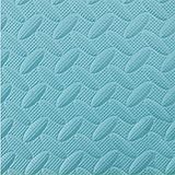 L&LQAlfombra Interlocking 4 piezas Jigsaw Colchón Felpudo Alfombra de piso Sala de estar Dormitorio con tatami , days of blue leaves , 60*60*1.2cm